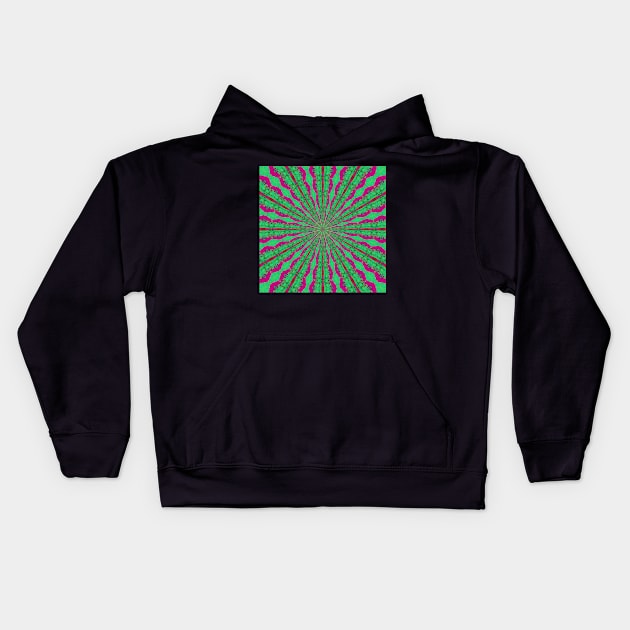 Psychedelic Dreams vibrant hippy Patterns Kids Hoodie by PlanetMonkey